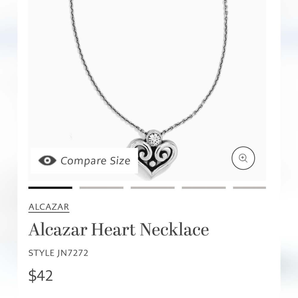 Brighton Alcazar Heart Necklace